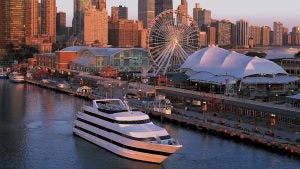 Cruise ship at Seattle waterfront